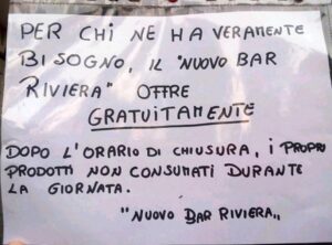 Ad Acqui c’è un bar che pensa ai più bisognosi: “L’invenduto lo regaliamo”