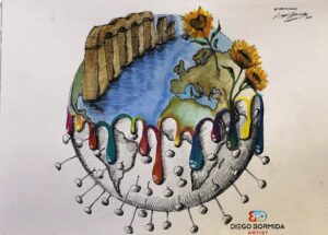 L’arte di Diego Bormida al servizio della lotta al Covid