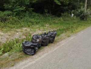 Ancora sacchi rifiuti abbandonati per strada