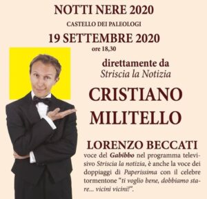 “Notti nere” al Castello dei Paleologi: ospiti Militello e Beccati