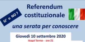 Referendum: sì o no? Se ne parla al Salone San Guido