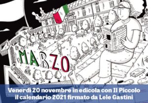 Oggi alle 18 la presentazione in streaming del Calendario 2021 di Lele Gastini