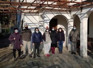 Il sindaco Lucchini in visita al gattile