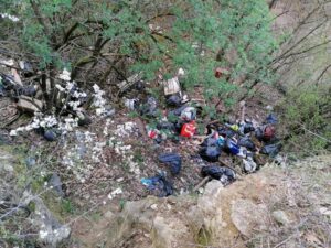 Visone: boschetto trasformato in discarica dagli incivili