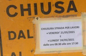 Ponzone, strada per Cigliole chiusa