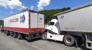 Spigno M.to: scontro tra due tir sulla Sp30