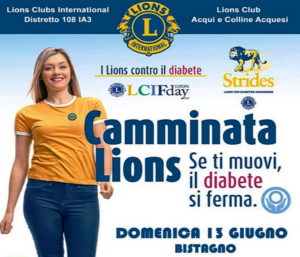 Camminata benefica con i Lions per battere il diabete