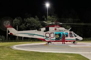 Inaugurata la pista di elisoccorso: ieri il primo atterraggio