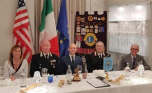 I Carabinieri ospiti del meeting del Lions club