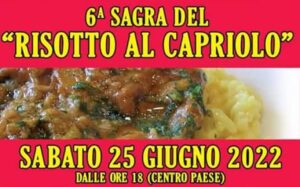 Festa di San Giovanni: sabato il risotto al capriolo (con Le Mondine)
