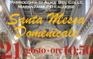 La Santa Messa di RaiUno in diretta da Alice Bel Colle