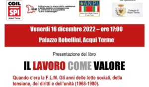 A Palazzo Robellini il libro di Renzo Penna sul “lavoro come valore”