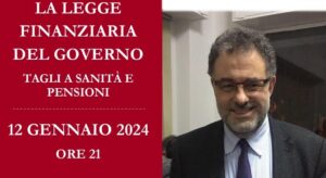 Legge di Bilancio: venerdì 12 se ne parla con l’on. Fornaro