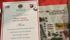 Per Natale “un pasto a tavola” con i Lions Club Host